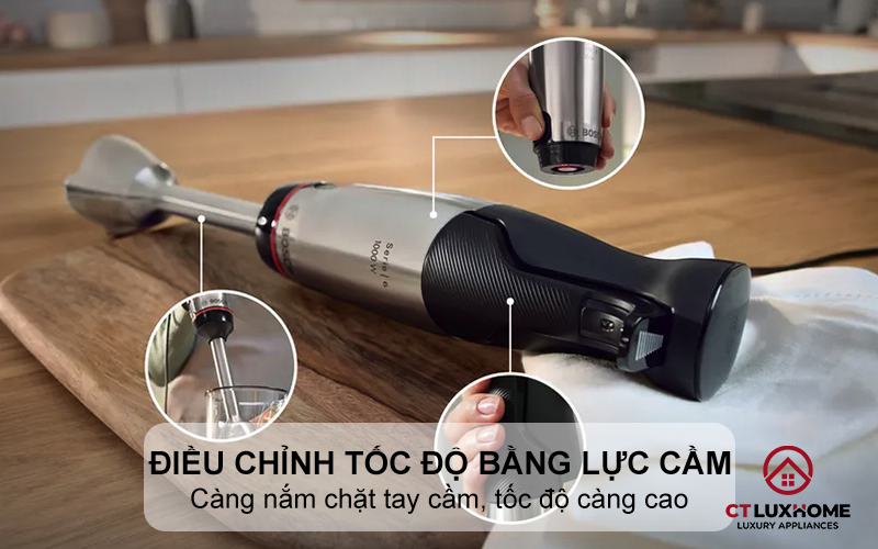 Điều chỉnh tốc độ bằng lực cầm