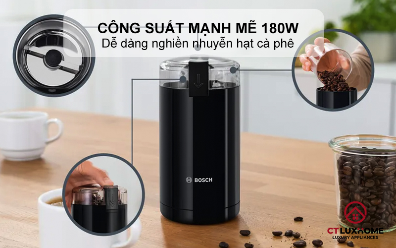 Công suất mạnh mẽ 180W