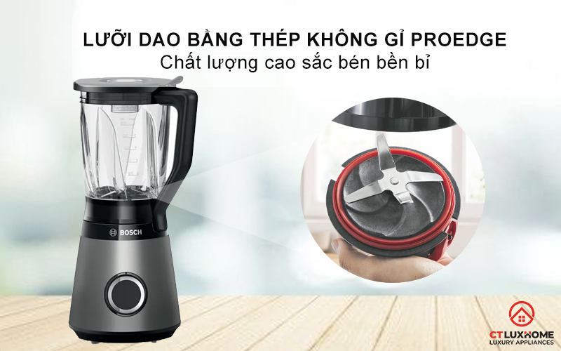 MÁY XAY SINH TỐ BOSCH MMB6177S SERIE 4 1200W 4