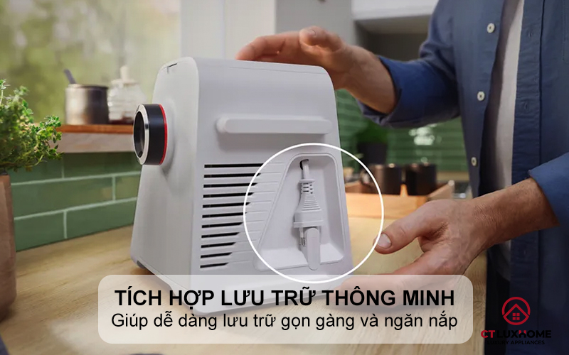 Tích hợp lưu trữ thông minh cho phụ kiện và dây cáp