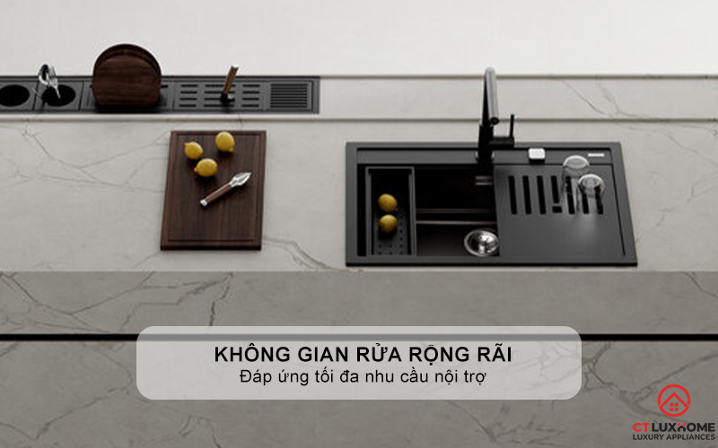 CHẬU ĐÁ LẮP NỔI 1 HỐ RỬA NOVA 80 WS-TG 1B   NOVA80WSTG1B 3