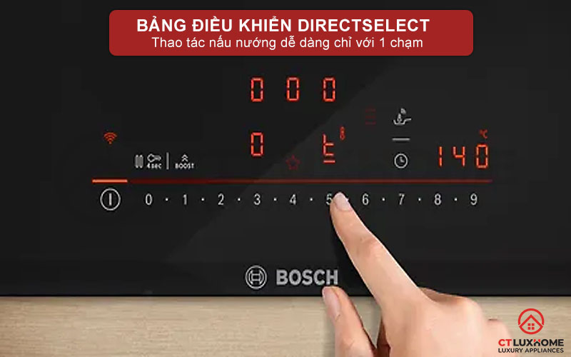 Nấu nướng dễ dàng với điều khiển cảm ứng Direct Select