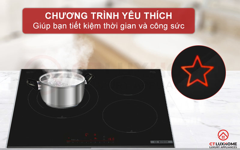 Lưu cài đặt nấu nướng yêu thích tiết kiệm thời gian