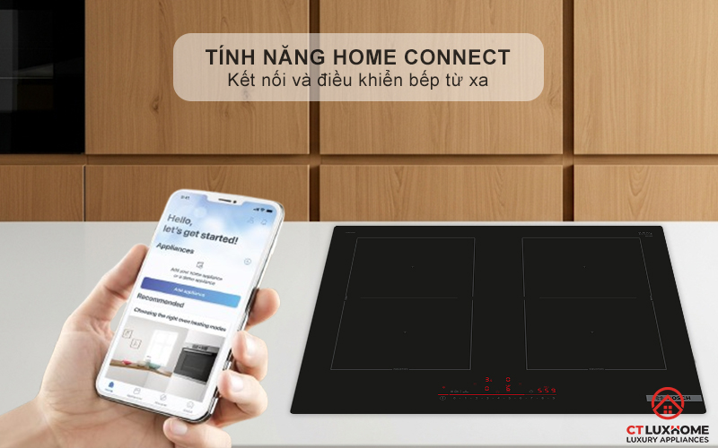 Điều khiển bếp từ từ xa với ứng dụng Home Connect