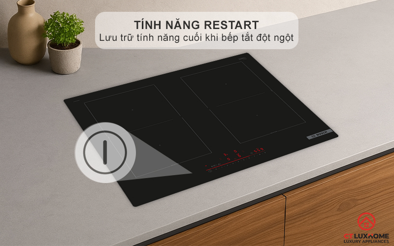 Lưu trữ lại chức năng cuối khi bếp đột ngột tắt với ReStart