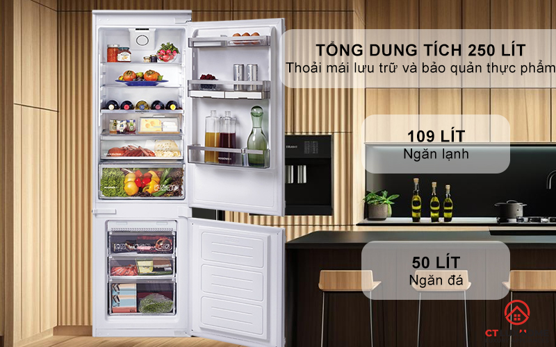 TỦ LẠNH ÂM TỦ ROSIERES RBBF 178T 250 LÍT RBBF178T 2