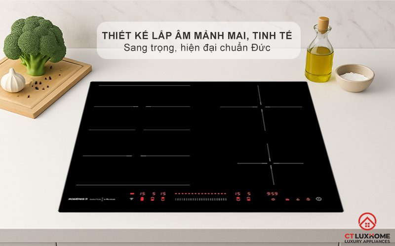 BẾP TỪ KHÔNG GIỚI HẠN VÙNG NẤU ROSIERES RES63E 7200W MÀU ĐEN 1