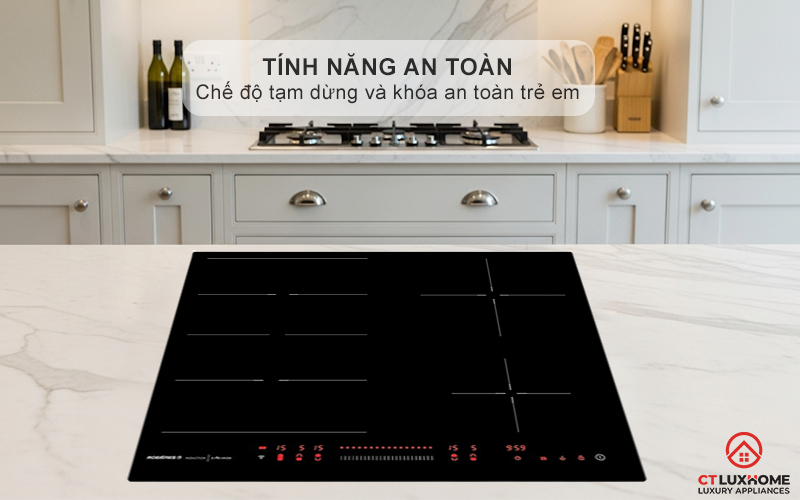 BẾP TỪ KHÔNG GIỚI HẠN VÙNG NẤU ROSIERES RES63E 7200W MÀU ĐEN 11