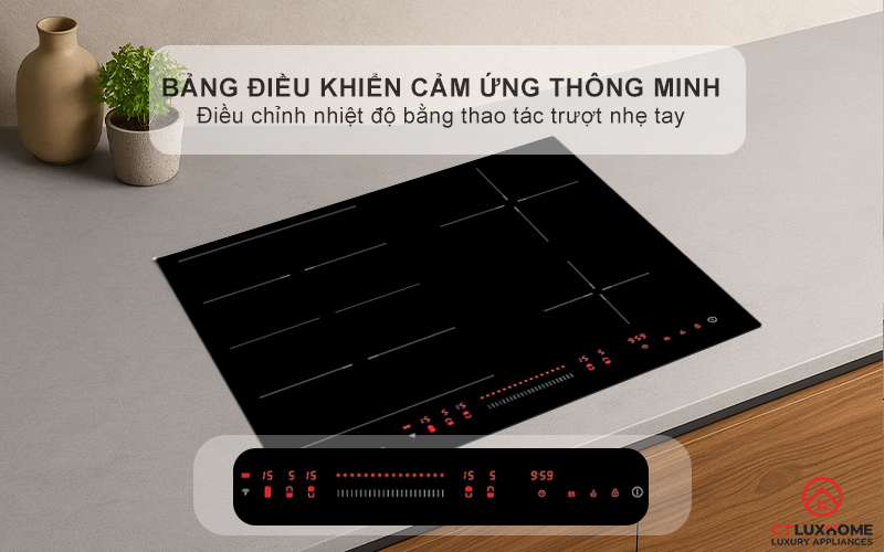 BẾP TỪ KHÔNG GIỚI HẠN VÙNG NẤU ROSIERES RES63E 7200W MÀU ĐEN 4