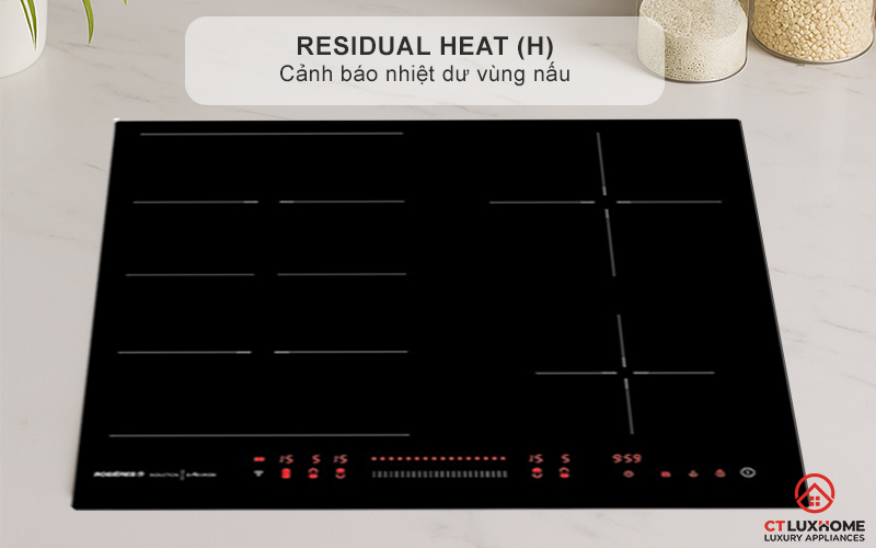 BẾP TỪ KHÔNG GIỚI HẠN VÙNG NẤU ROSIERES RES63E 7200W MÀU ĐEN 6
