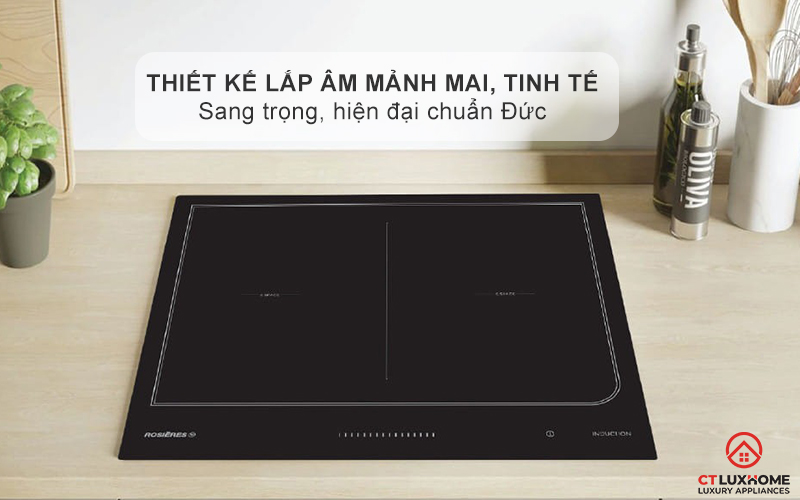 BẾP TỪ KHÔNG GIỚI HẠN ÂM TỦ ROSIERES RES6D 7200W MÀU ĐEN 1