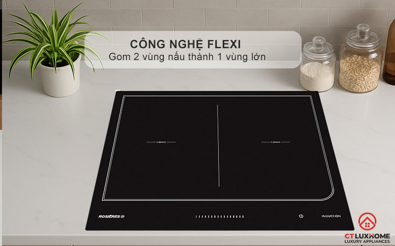 BẾP TỪ KHÔNG GIỚI HẠN ÂM TỦ ROSIERES RES6D 7200W MÀU ĐEN 5
