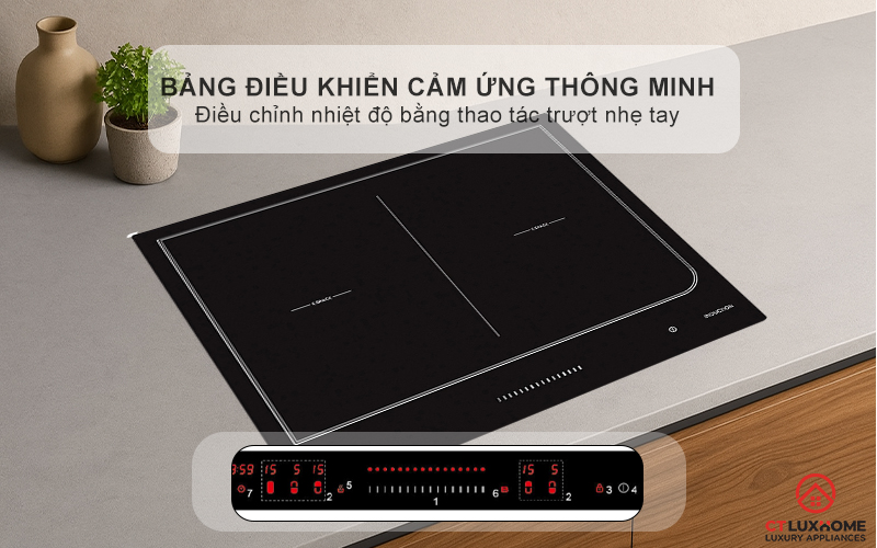 BẾP TỪ KHÔNG GIỚI HẠN ÂM TỦ ROSIERES RES6D 7200W MÀU ĐEN 4