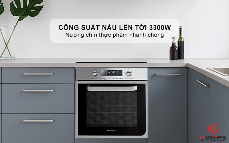 LÒ NƯỚNG ÂM TỦ ROSIERES RF4620IN 58 LÍT MÀU ĐEN 3