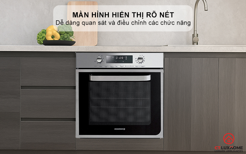 LÒ NƯỚNG ÂM TỦ ROSIERES RF4620IN 58 LÍT MÀU ĐEN 4