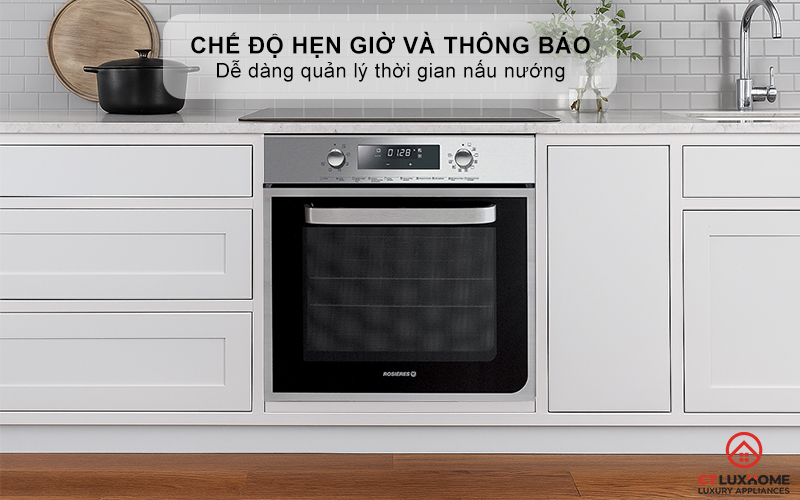 LÒ NƯỚNG ÂM TỦ ROSIERES RF4620IN 58 LÍT MÀU ĐEN 9