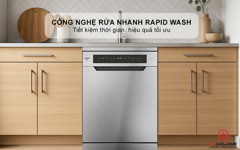 MÁY RỬA BÁT 14 BỘ  ROSIERES RF4C7F0W-04 RF4C7F0W04 9