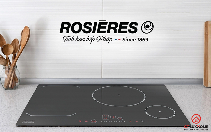 BẾP TỪ KHÔNG GIỚI HẠN 3 VÙNG NẤU ROSIERES RFI802 7200W MÀU ĐEN 1