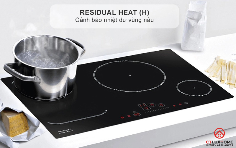 BẾP TỪ KHÔNG GIỚI HẠN 3 VÙNG NẤU ROSIERES RFI802 7200W MÀU ĐEN 7