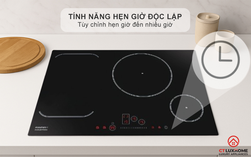 BẾP TỪ KHÔNG GIỚI HẠN 3 VÙNG NẤU ROSIERES RFI802 7200W MÀU ĐEN 9