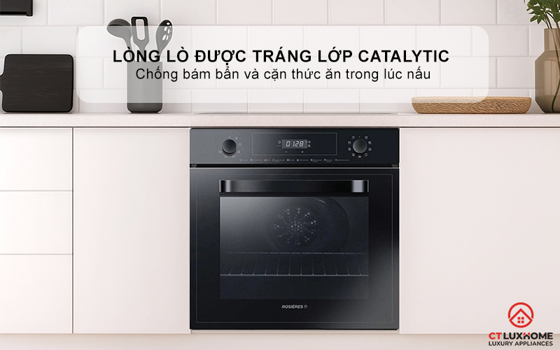 LÒ NƯỚNG ÂM TỦ ROSIERES  RFN3151PN/E 65 LÍT MÀU ĐEN RFN3151PNE 10