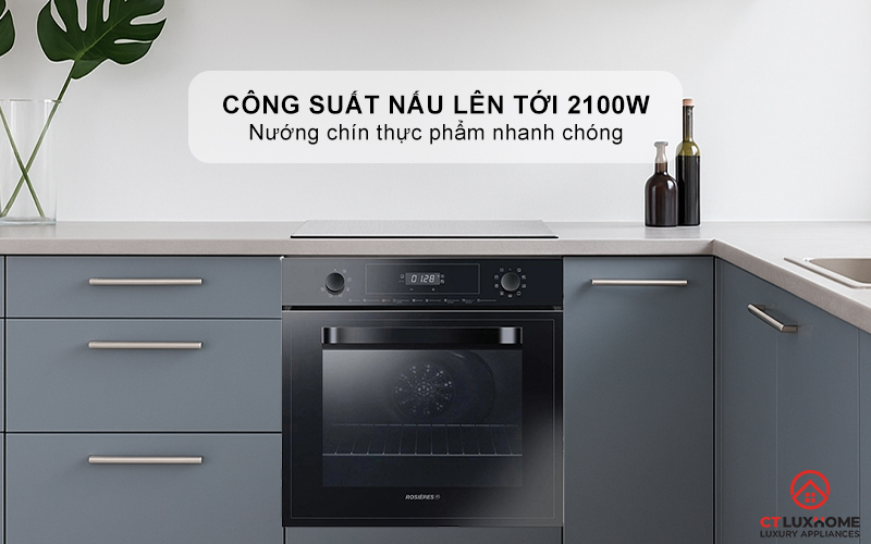 LÒ NƯỚNG ÂM TỦ ROSIERES  RFN3151PN/E 65 LÍT MÀU ĐEN RFN3151PNE 3