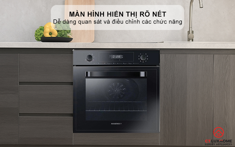 LÒ NƯỚNG ÂM TỦ ROSIERES  RFN3151PN/E 65 LÍT MÀU ĐEN RFN3151PNE 4