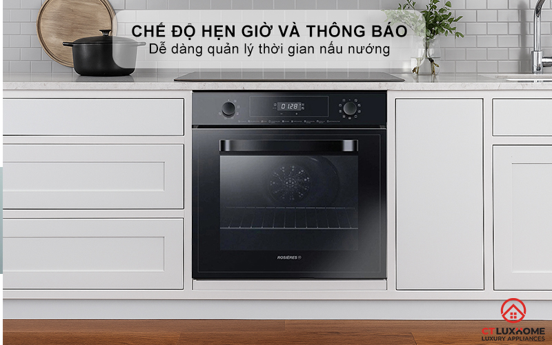 LÒ NƯỚNG ÂM TỦ ROSIERES  RFN3151PN/E 65 LÍT MÀU ĐEN RFN3151PNE 8