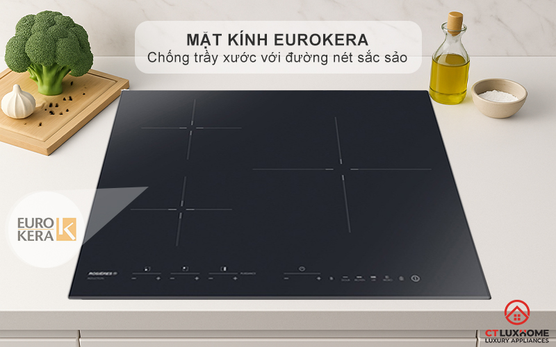 BẾP TỪ 3 VÙNG NẤU ROSIERES RID346BV 7200W MÀU ĐEN 2