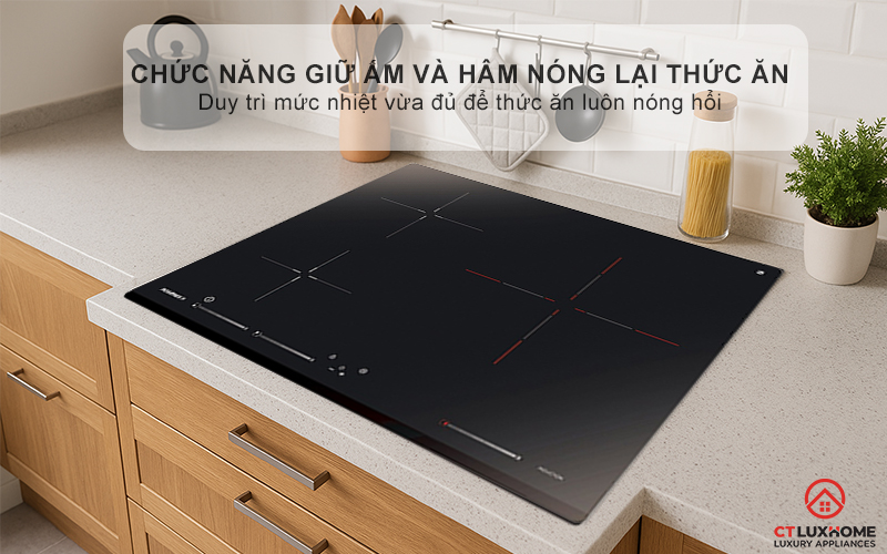 BẾP TỪ 3 VÙNG NẤU ROSIERES RISD3BC 7200W MÀU ĐEN 10