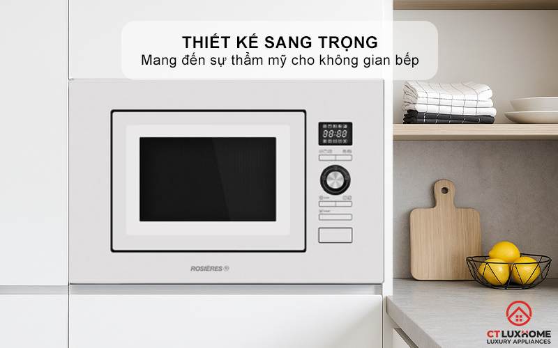 LÒ VI SÓNG ÂM TỦ ROSIERES RMG20/1RB 20 LÍT MÀU TRẮNG RMG201RB 1