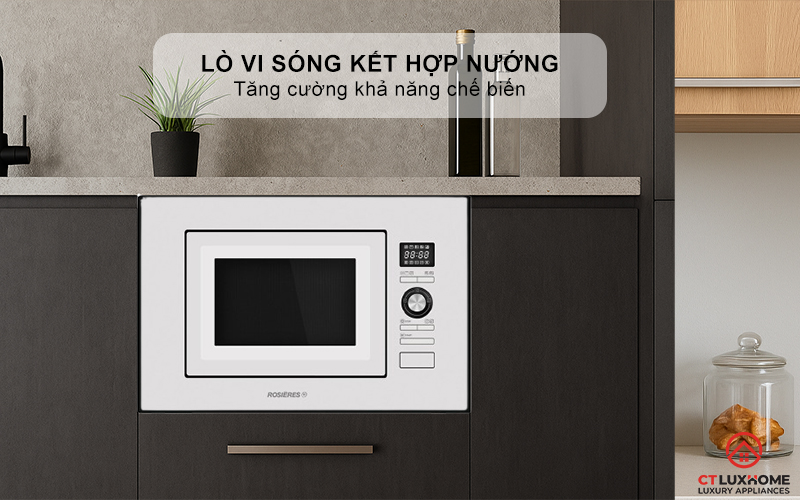 LÒ VI SÓNG ÂM TỦ ROSIERES RMG20/1RB 20 LÍT MÀU TRẮNG RMG201RB 5