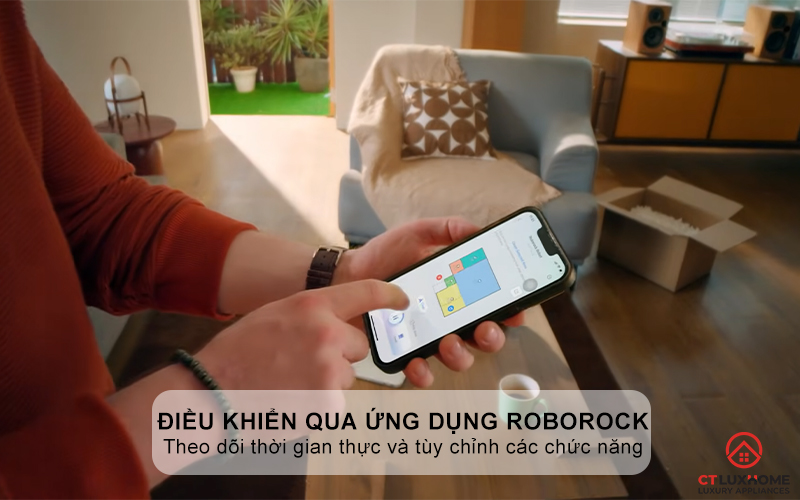 Điều khiển qua ứng dụng Roborock thông minh