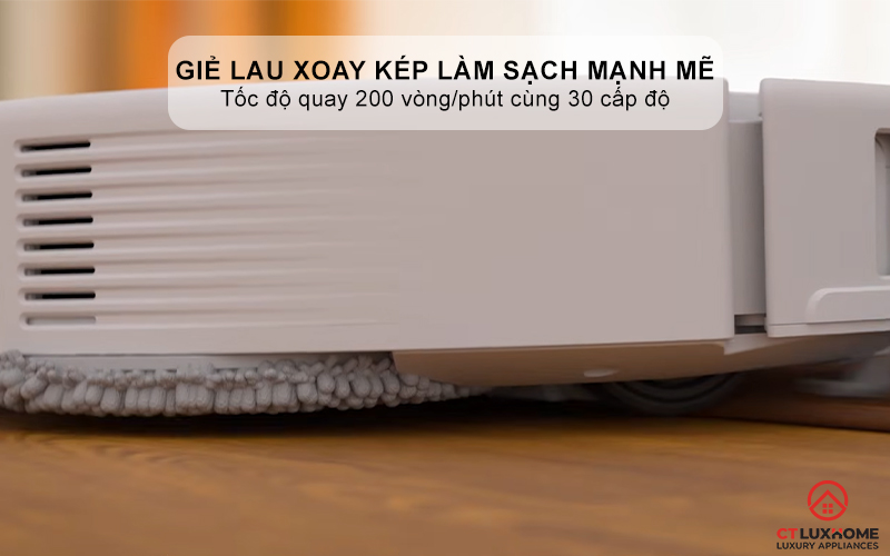 Giẻ lau xoay kép làm sạch mạnh mẽ