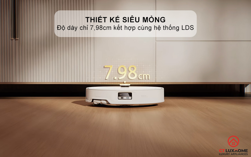 Thiết kế siêu mỏng với độ dày chỉ 7,98cm