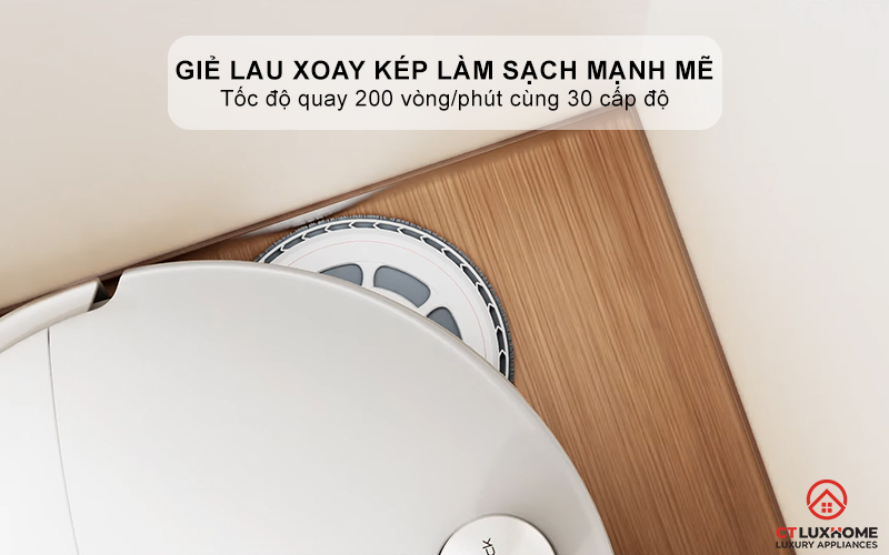 Giẻ lau xoay kép làm sạch mạnh mẽ