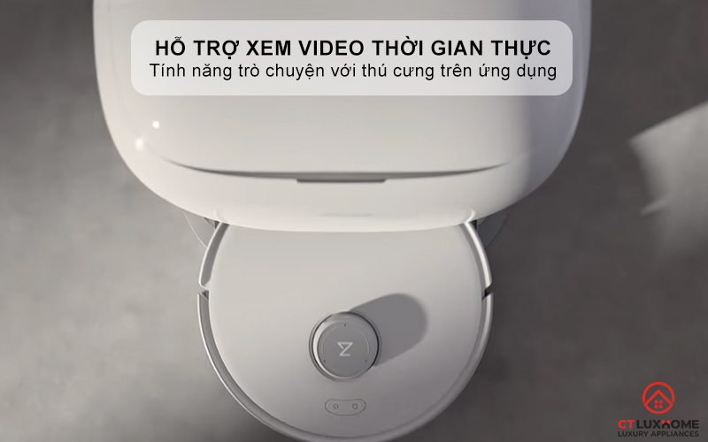 Hỗ trợ xem video thời gian thực và trò chuyện với thú cưng