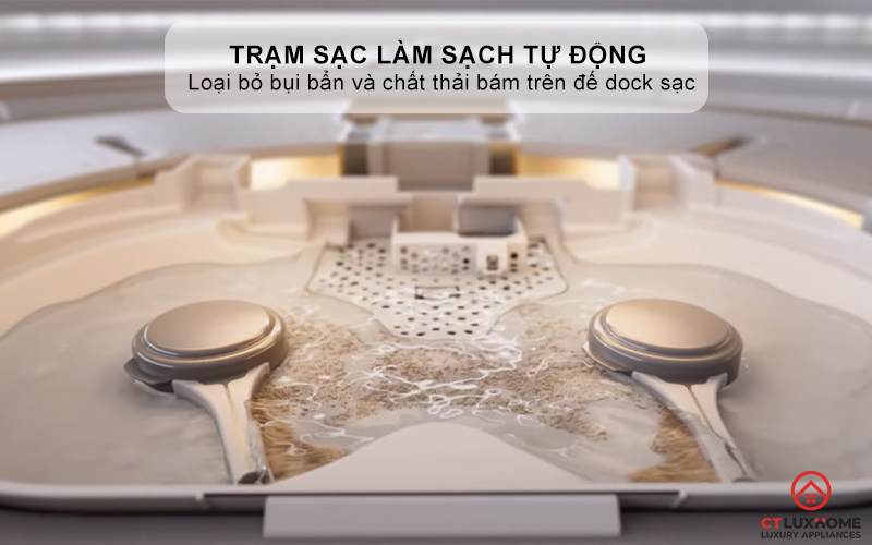 Trạm sạc làm sạch tự động