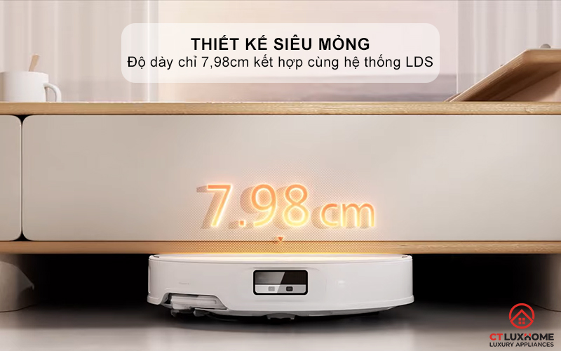 Thiết kế siêu mỏng với độ dày chỉ 7,98cm