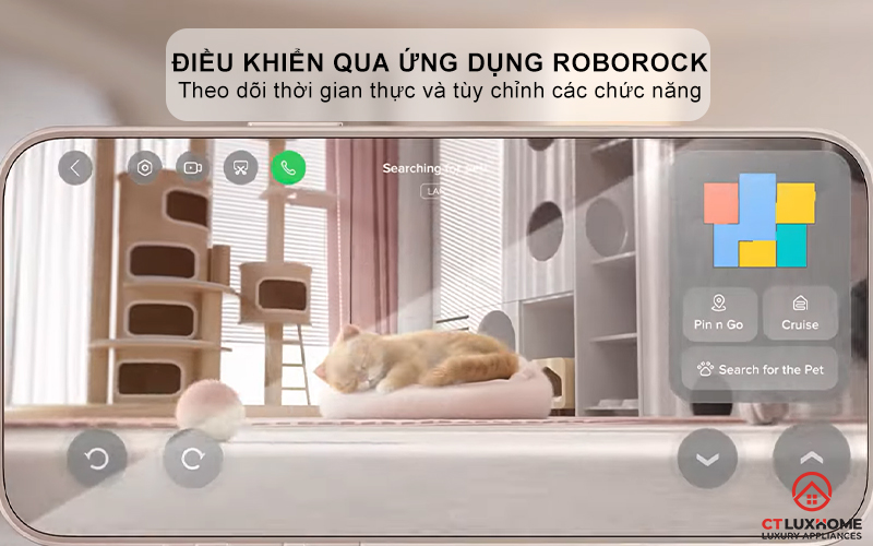 Điều khiển qua giọng nói và ứng dụng Roborock thông minh