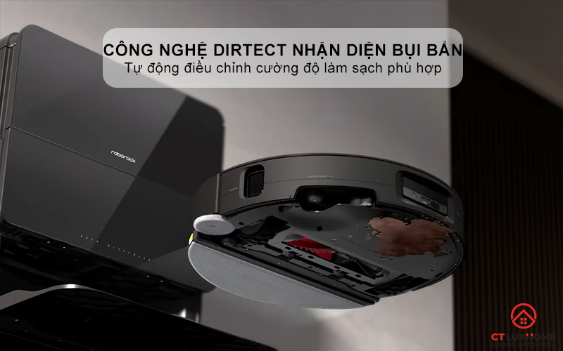 Công nghệ DirTect nhận diện bụi bẩn để điều chỉnh mức độ làm sạch