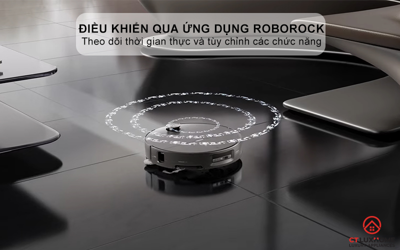 Điều khiển qua giọng nói và ứng dụng Roborock thông minh