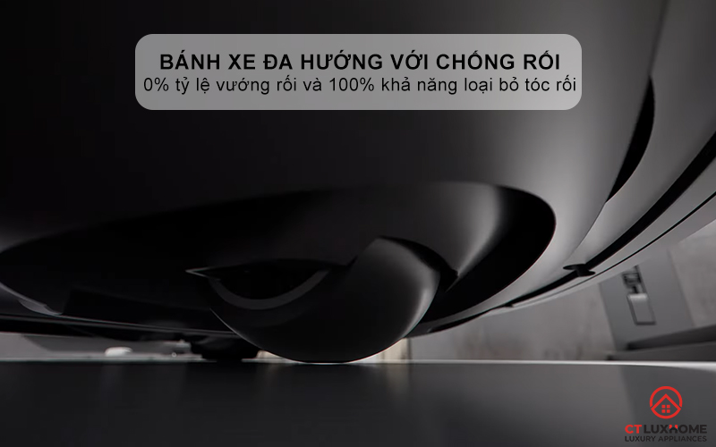 Bánh xe đa hướng với thiết kế chống rối