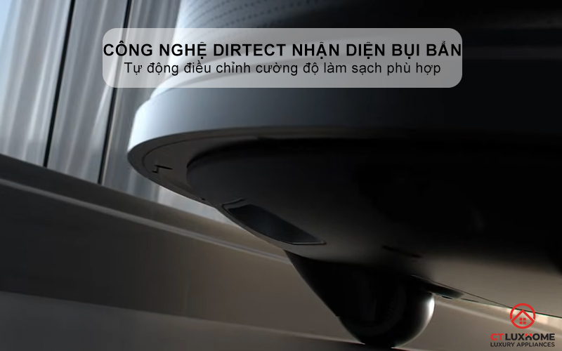 Công nghệ DirTect nhận diện bụi bẩn để điều chỉnh mức độ làm sạch