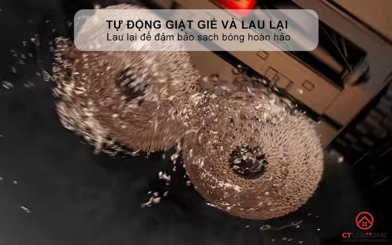Tự động giặt giẻ và lau lại