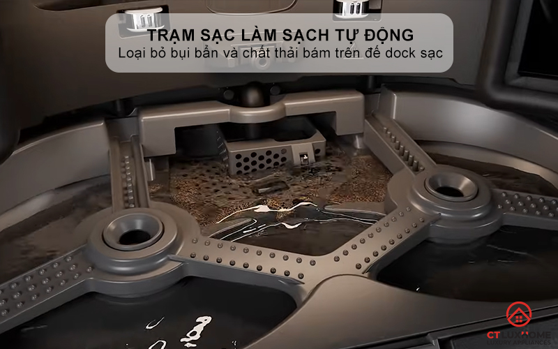 Trạm sạc làm sạch tự động