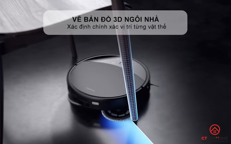 Vẽ bản đồ 3D ngôi nhà và xác định vị trí vật thể