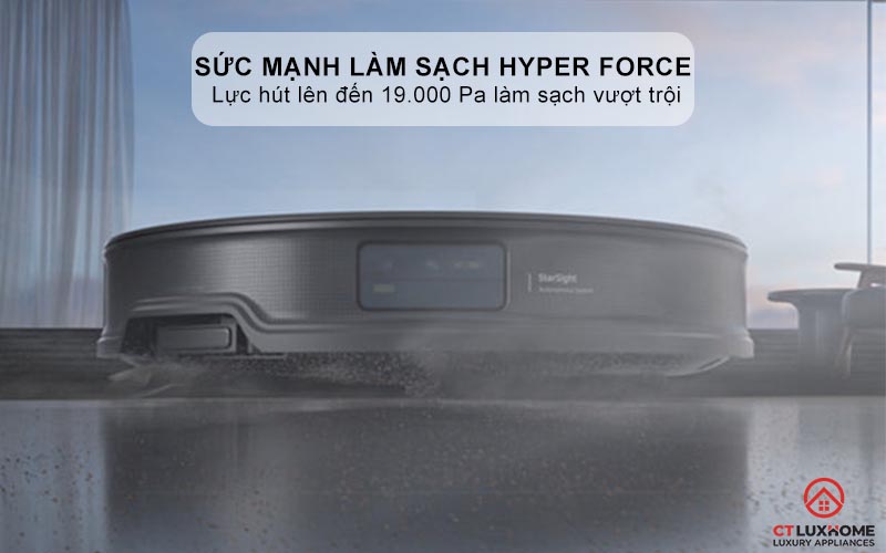 Sức mạnh làm sạch Hyper Force với lực hút 19.000 Pa