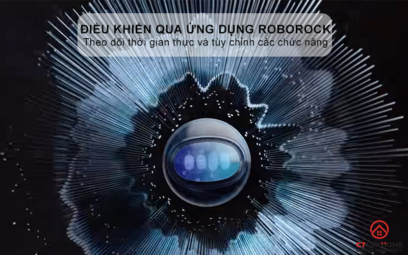 Điều khiển qua giọng nói và ứng dụng Roborock thông minh