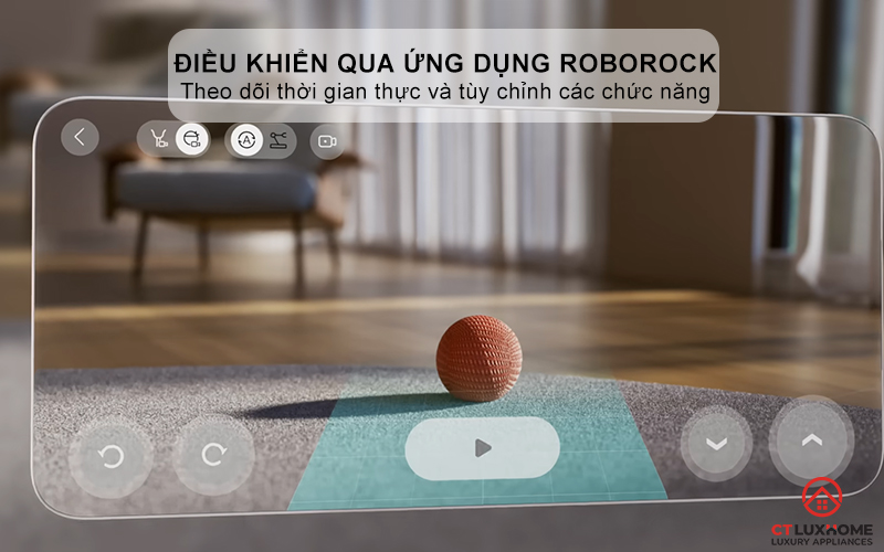 Điều khiển qua giọng nói và ứng dụng Roborock thông minh